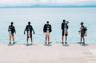 Diving at Banwa Private Island