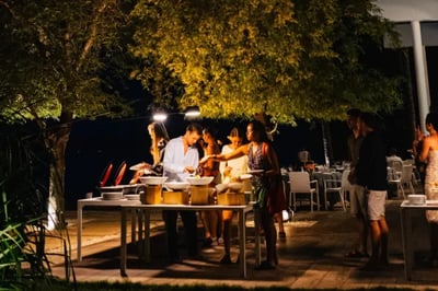 Dining at Banwa Private Island