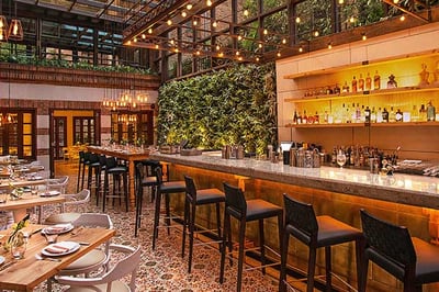 The bar at Four Seasons Casa Medina