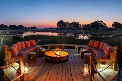 Fire Pit North Island Botswana Okavango Delta