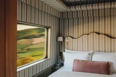 Bedroom in Britanic Explorer, Belmond Train
