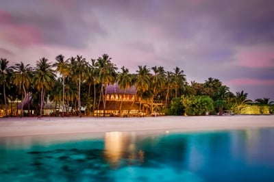 Sunset at Conrad Maldives Rangali Island