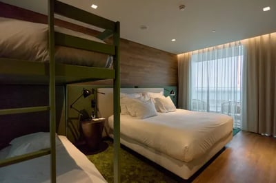 Family room with bunk beds at Octant Azores Portugal