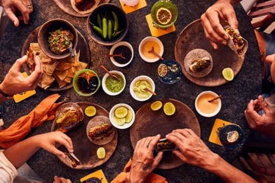 A spread of food at Four Seasons Tamarindo, Pacific Coast Mexico
