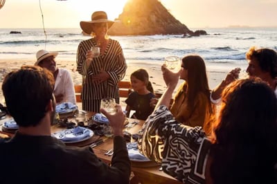 Beach BBQ at Four Seasons Tamarindo, Pacific Coast Mexico