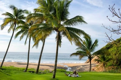 Beach picnic at Four Seasons Tamarindo, Pacific Coast Mexico