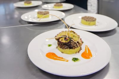 Gourmet dining on the Galapagos Tribute Yacht, Ecuador