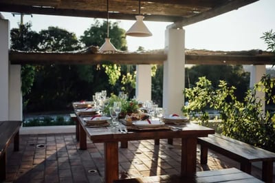 Garden dining Octant Vila Monte