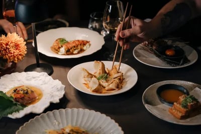 Asian food at OKU Andaluisa