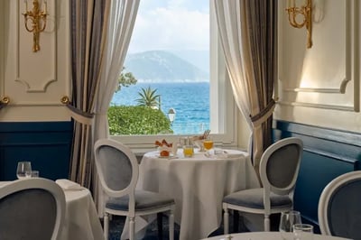 Elegant restaurant in the Grand Hotel Miramare