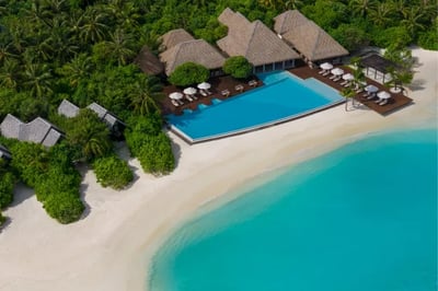 Aerial view of Heritance Aarah Maldives