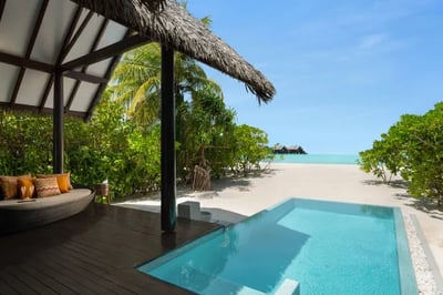 Beach Villa with a pool at Heritance Aarah Maldives