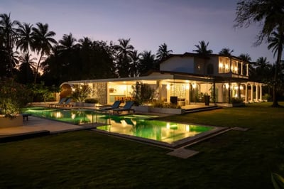Exterior image Kalkudah Beach House Sri Lanka at night