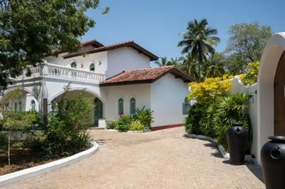Scenic pathway at Kalkudah Beach House Sri Lanka