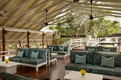 The lounge at Uga Jungle Beach in Sri Lanka