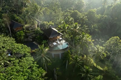 Aerial view COMO Uma Shambhala Estate