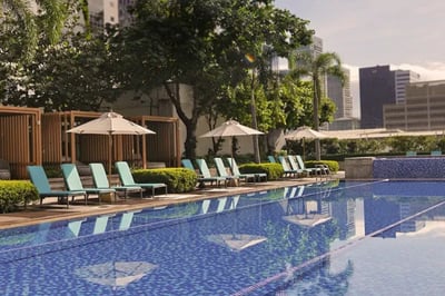Pool at the Shangri-La The Fort, Manila, The Philippines