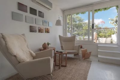Suite and living area at Charco Hotel & Bistro