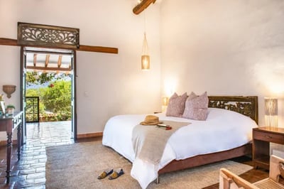 luxury bedroom in colombian villa