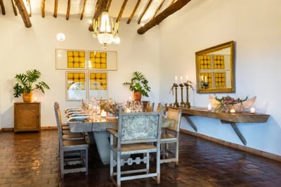 colombia luxury villa dining room