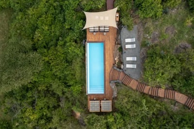 Swimming pool at Mahali Mzuri in Kenya