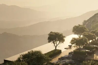 Infinity pool at The Malkai Oman