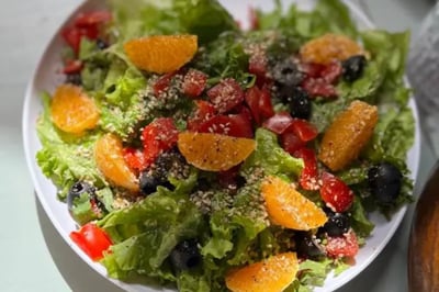 Salad at Mandala Heartland Mongolia