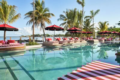 Beach pool club at Lux Grand Baie, Luxury Holidays to Mauritius