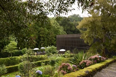 Exterior gardens at Octant Furnas Azores