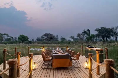 Private dinner at North Island Botswana Okavango Delta