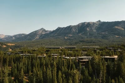 Exterior shot of One & Only Moonlight Basin, Montana, USA