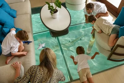 Overwater villa family time at Conrad Maldives Rangali Island