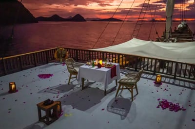 Private dining at Plataran Komodo Resort & Spa