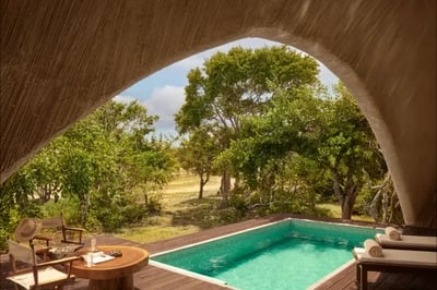 Plunge pool at Uga Chena Huts, Sri Lanka