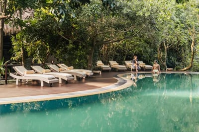 Pool at Uga Jungle Beach in Sri Lanka