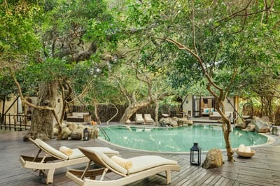Pool at Uga Jungle Beach in Sri Lanka