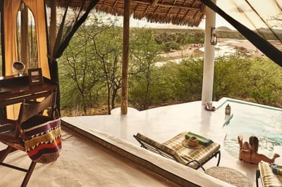 Pool villa at Sasaab Lodges Kenya