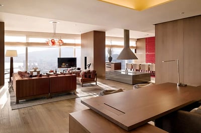 Living room in Presidential Suite at Park Hyatt Busan