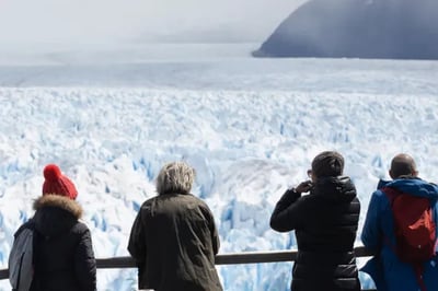 Glacier near Pristine Calafate Argentina
