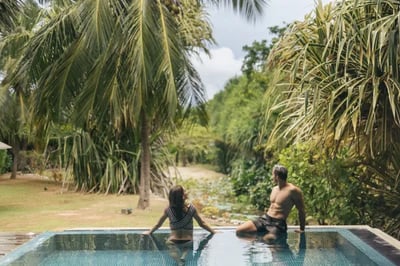 Private pool at Uga Bay Sri Lanka