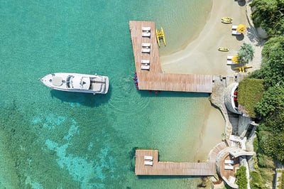 Private Sandy Beach from Porto Zante, Greece