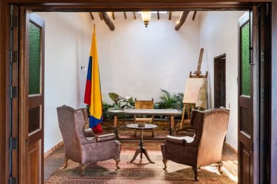 study in a luxury villa colombia