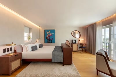 Modern bedroom at Quinta Do Paral