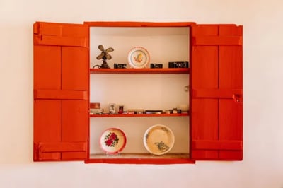 farm house cupboard details