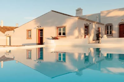 converted farm house outdoor pool