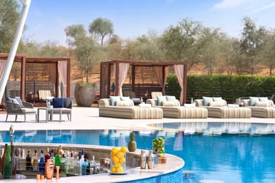 Main pool at Ritz Carlton Ras Al Khaimah Al Wadi