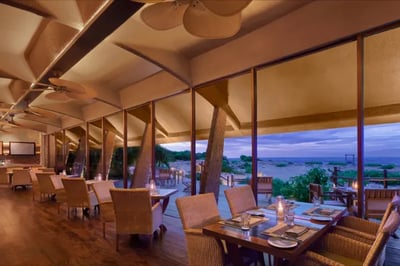 Restaurant at Uga Chena Huts, Sri Lanka