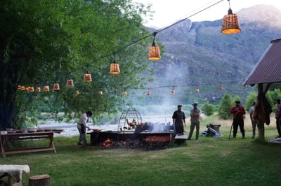 Traditional Asado at Rio Palena Lodge Chile