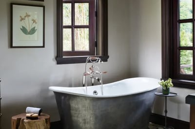 Luxury bathroom at Rio Palena Lodge Chile