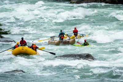 White water-rafting at Rio Palena Lodge Chile